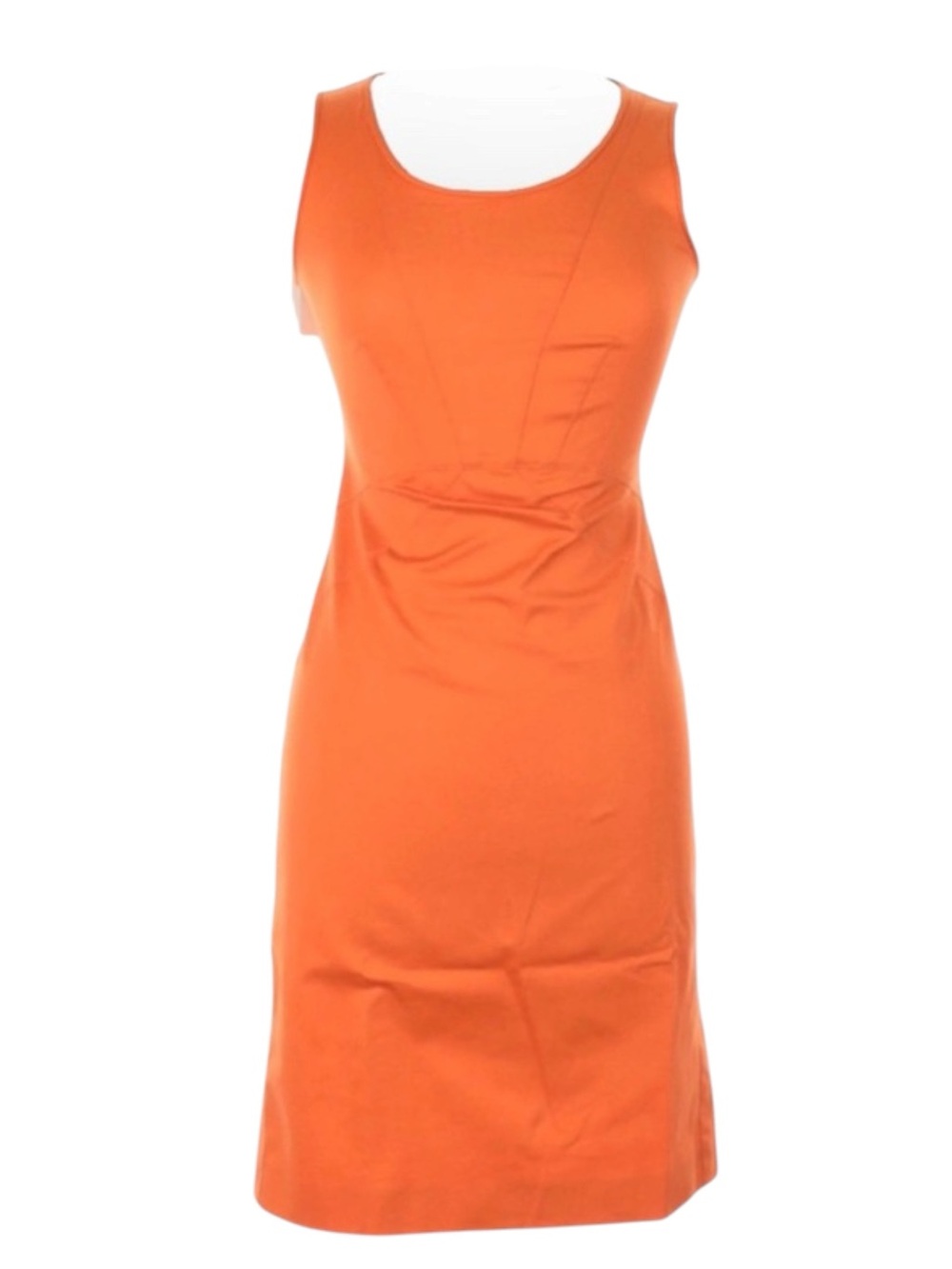 new Armani Collezioni 𖦹 Sleeveless Sheath Mini Dress 𖦹 Tangerine Coral 𖦹 4 US - Picture 5 of 16